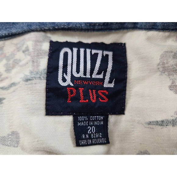 Quizz New York Plus Vintage Long Sleeved Shirt Size 20 Western Bears Ponies - Picture 4 of 4